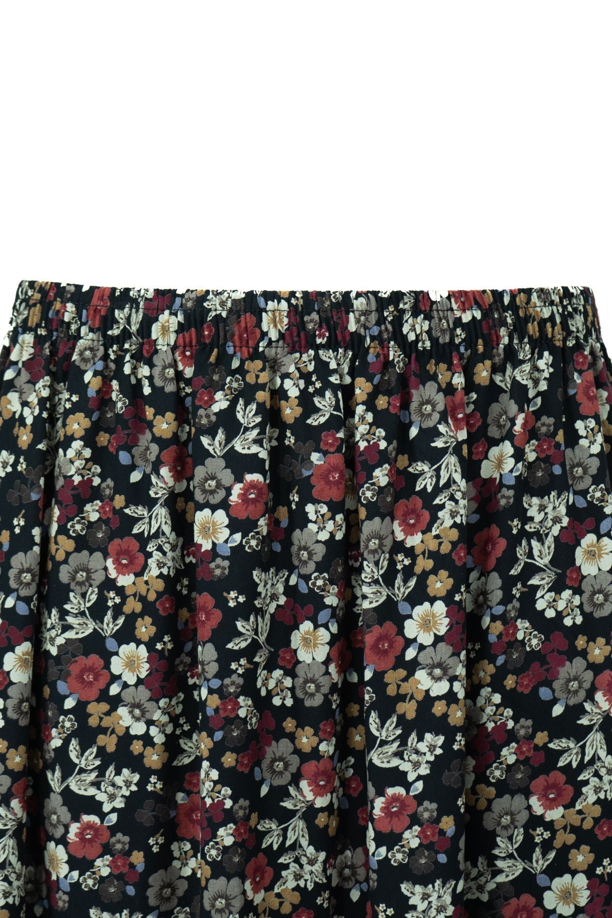 Kadın Anne Etek Dokuma Viskon Kumaş Papatyam Çiçeği Desenli Rahat Kesim Tam Kalıp